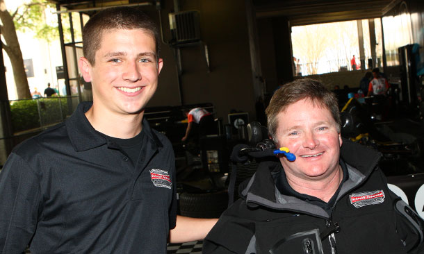 Kyle O'Gara with Sam Schmidt