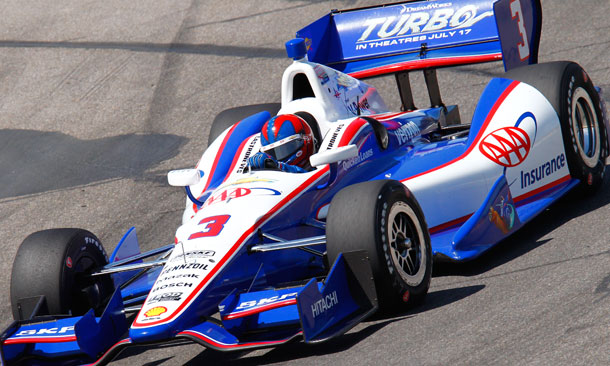 Helio Castroneves finishes 3rd at Barber