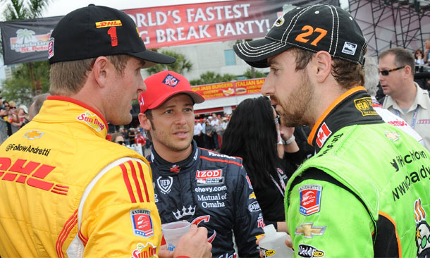 Andretti Autosport team members in St. Pete