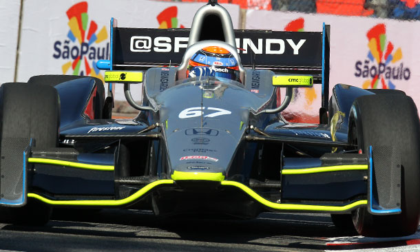 Josef Newgarden from last to fifth