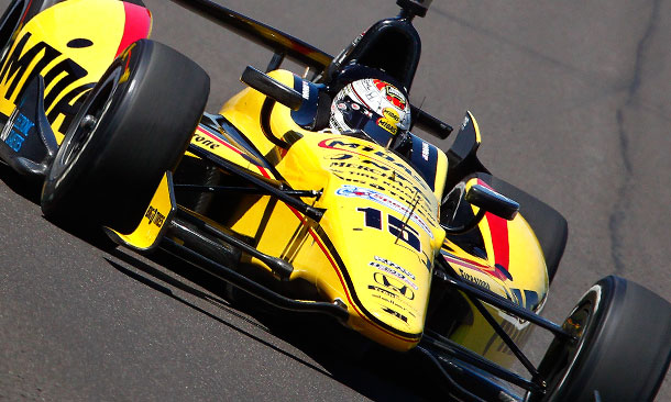 Graham Rahal on track at IMS