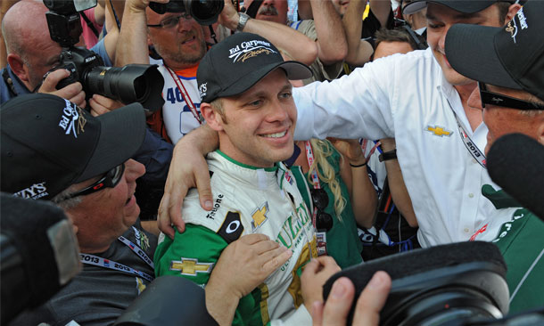 Carpenter wins pole at Indianapolis