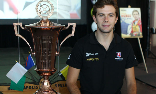 Carlos Munoz wins Fastest Rookie award