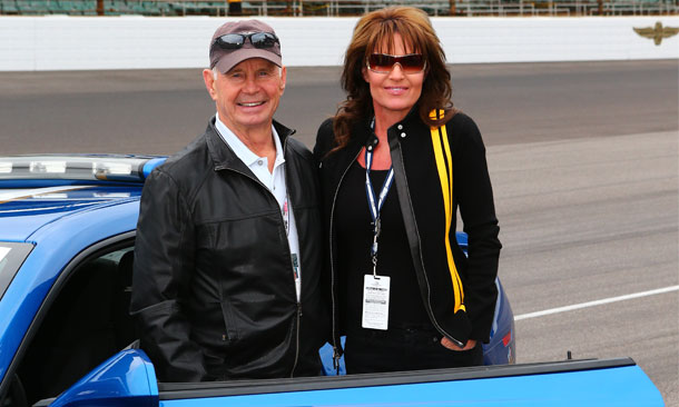 Sarah Palin and Parnelli Jones at IMS