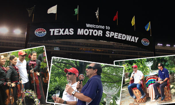Tony Kanaan in Texas during Indy 500 Victory Tour