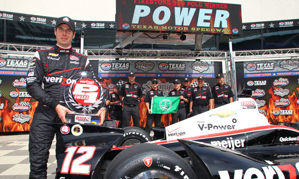 Will Power wins the Verizon P1 Award for the Firestone 550