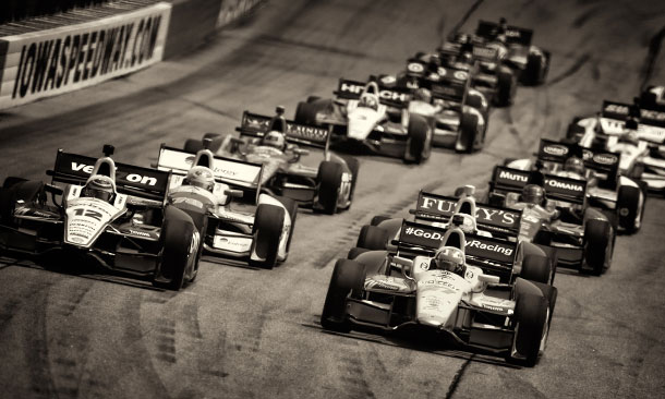 Restart of the Iowa Corn Indy 250