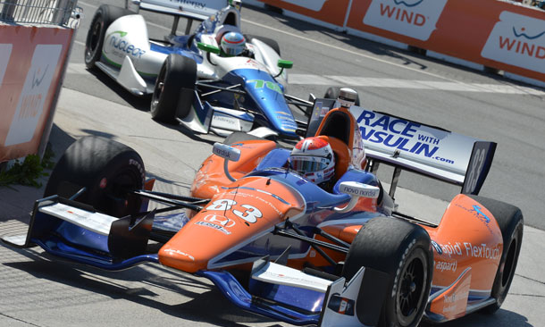 Charlie Kimball and Simona De Silvestro in Toronto