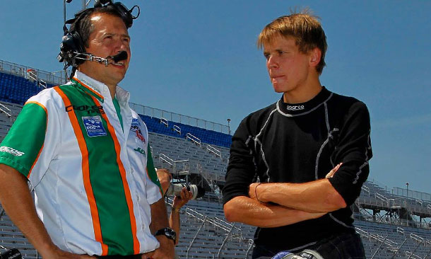 Scott Anderson with Juncos engineer