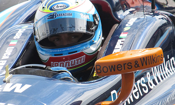 Luca Filippi takes first laps