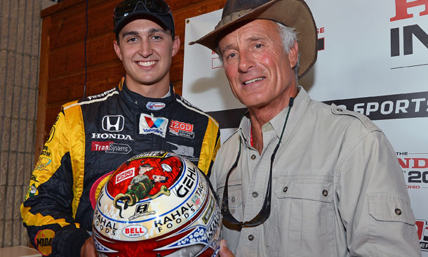 Graham Rahal and Jack Hanna
