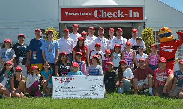 Firestone donates to Racing For Kids