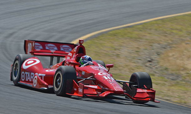 Dario Franchitti in Turn 6 at Sonoma