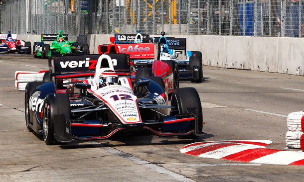 Will Power leads train through Baltimore chicane