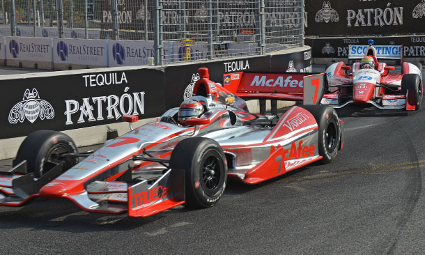 Sebastien Bourdais and Justin Wilson