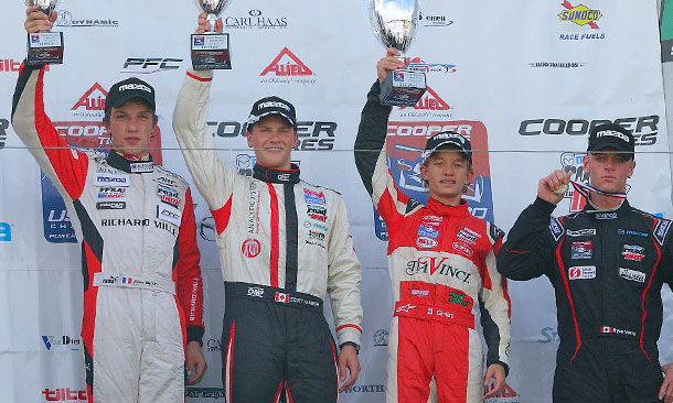 Race 2 Podium from Mazda Raceway Laguna Seca
