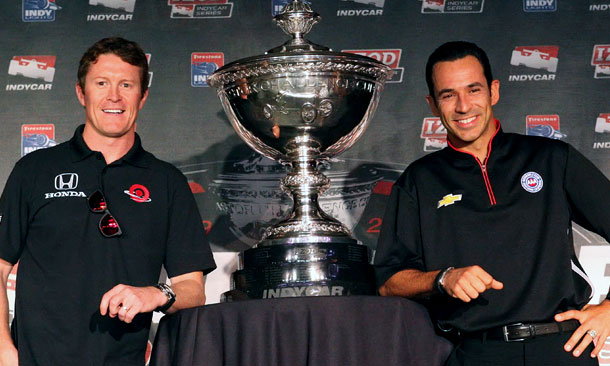 Scott Dixon and Helio Castroneves
