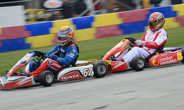 Josef Newgarden and Sage Karam