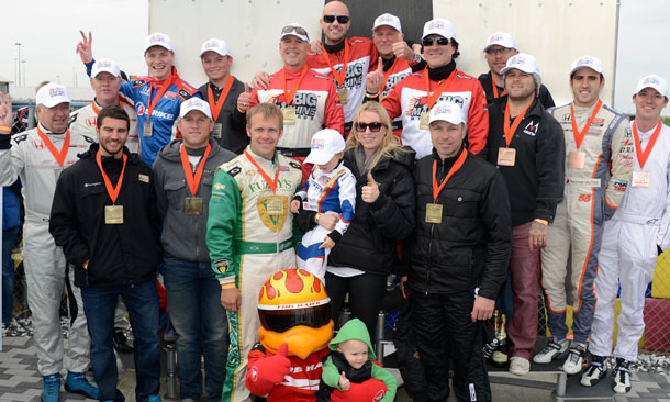 Wheldon Memorial Karting Event Podium