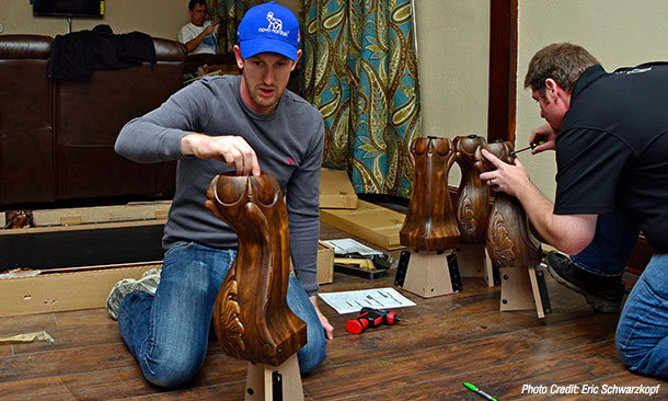 Charlie Kimball at the Jackson House refurbishment