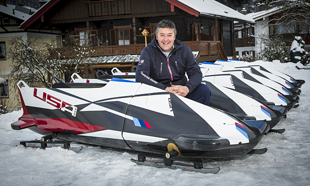 Veteran Indy Car racing engineer David Cripps is helping the U.S. Bobsled team in their quest to win the gold