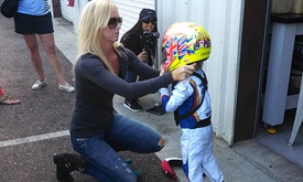 Thumbnail for Fast future ahead: Wheldon's son takes on stars