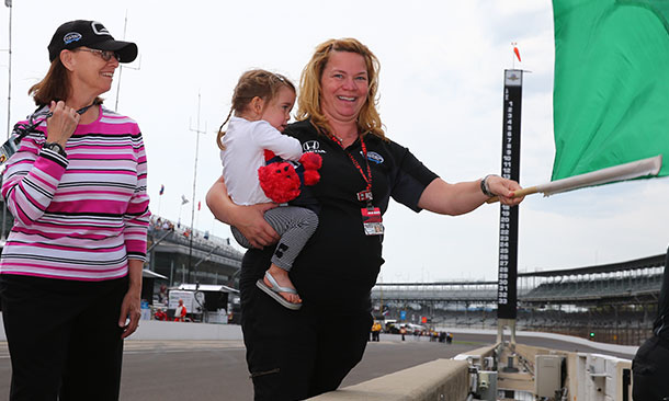 Sarah Fisher and Famiily