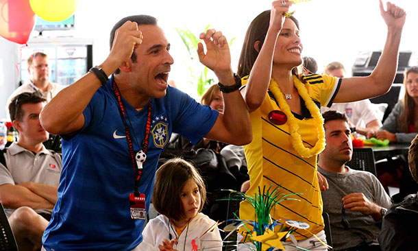 Helio Castroneves and Adriana Henao