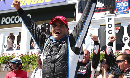 thumbnail for Montoya prevails in record-setting 500 miles