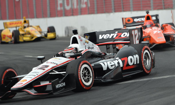 Will Power, Simon Pagenaud, and Ryan Hunter-Reay