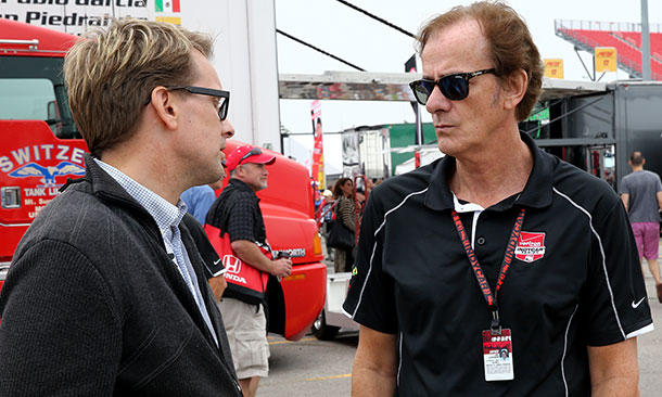 Arie Luyendyk and Kenny Brack