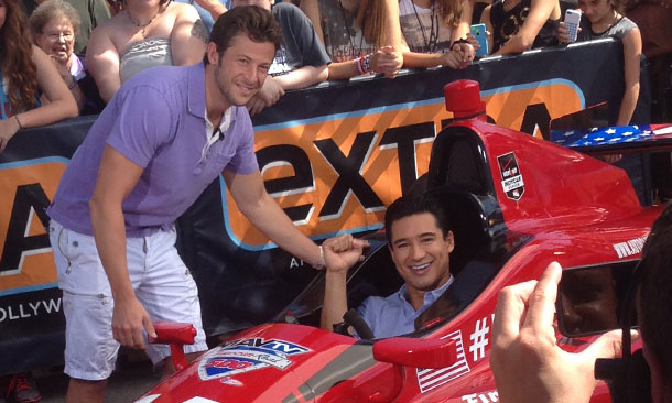Marco Andretti and Mario Lopez