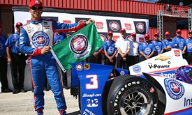 Thumbnail for Castroneves draws one point closer with pole