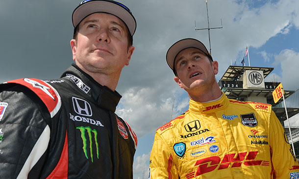 Kurt Busch and Ryan Hunter-Reay
