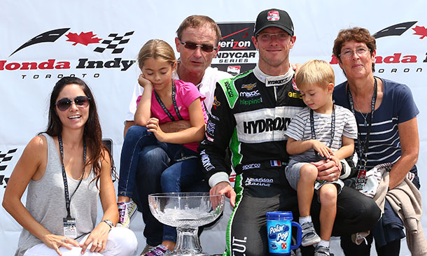 Sebastien Bourdais and family