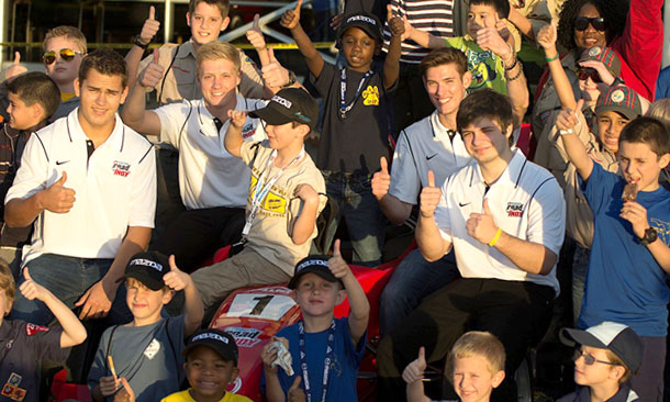 RC Enerson, Spencer Pigot, Matthew Brabham, and Ethan Ringel