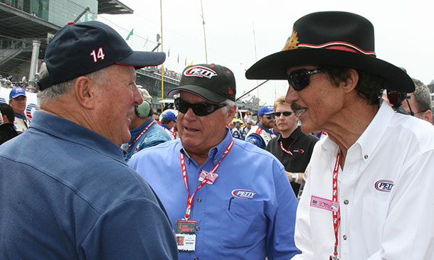 Richard Petty and A.J. Foyt
