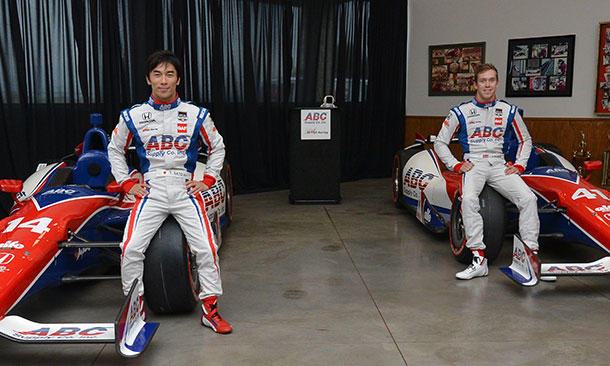 AJ Foyt, Takuma Sato, and Jack Hawksworth