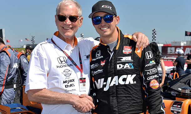David Letterman and Graham Rahal