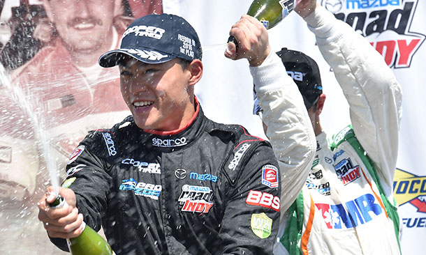 Tan wins Pro Mazda thriller for Andretti team