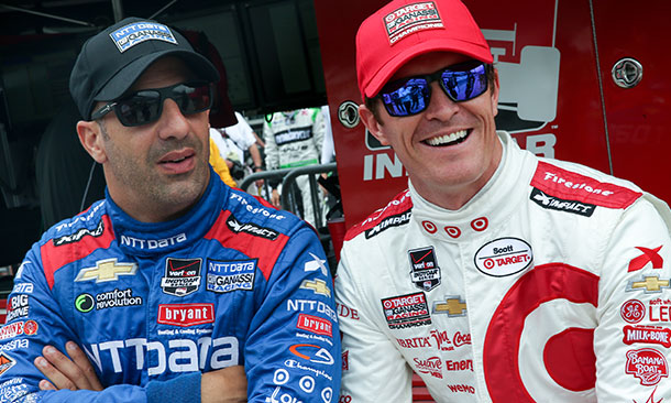 Tony Kanaan and Scott Dixon