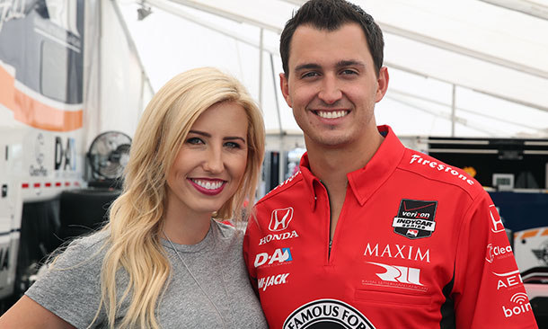 Graham Rahal and Courtney Force
