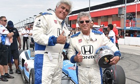 Thumbnail for Andretti gives Leno a quick tour of racetrack