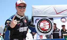 Thumbnail for Newgarden earns first Verizon P1 Award
