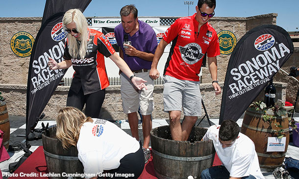 Graham Rahal and Courtney Force