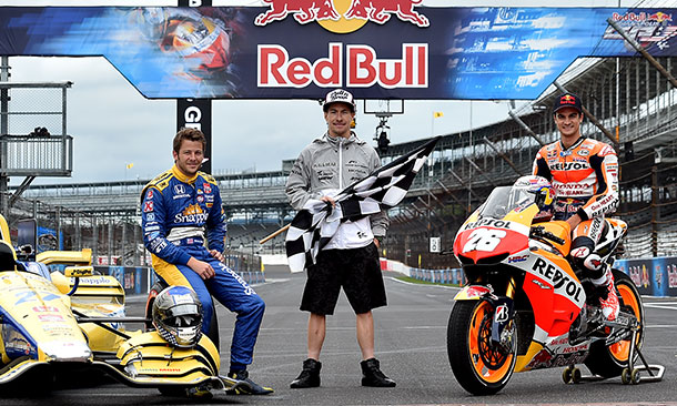 Marco Andretti, Nicky Hayden, and Dani Pedrosa