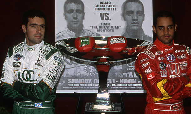 Dario Franchitti and Juan Pablo Montoya