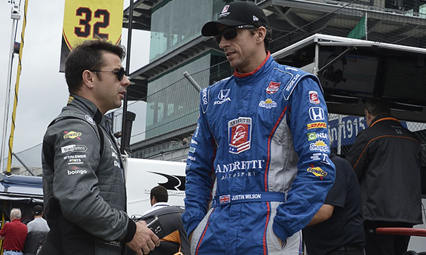 Justin Wilson and Oriol Servia