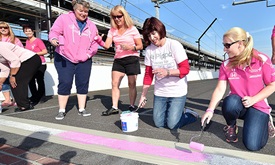 Thumbnail for A little more color at IMS to mark cancer battle