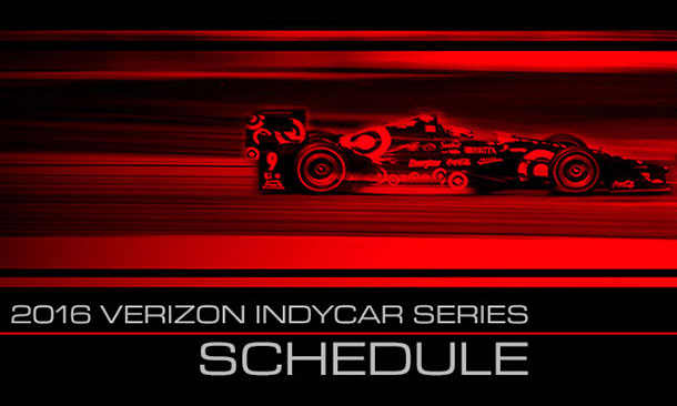 2016 Verizon IndyCar Series Schedule